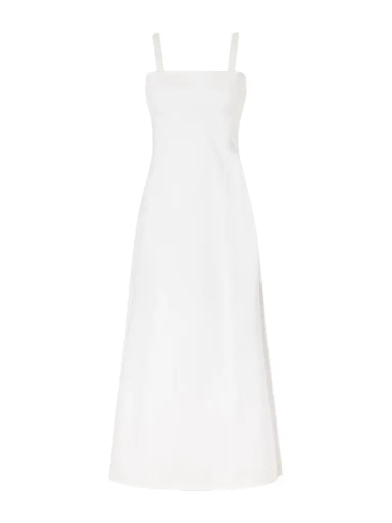 Cami Paneled Organic Cotton-blend Midi Dress