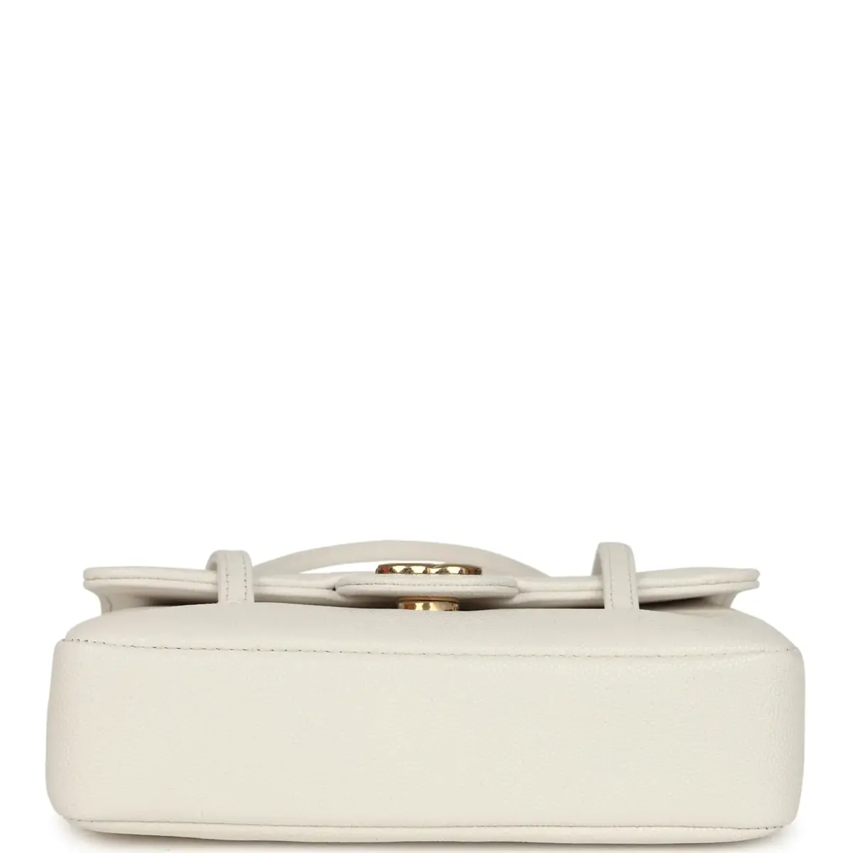 Chanel Chanel Mini Preppy Coco Clutch with Straps White Shiny Caviar Brushed Gold Hardware | Thumbnail 6 Chanel Chanel Mini Preppy Coco Clutch with Straps White Shiny Caviar Brushed Gold Hardware | Thumbnail 6