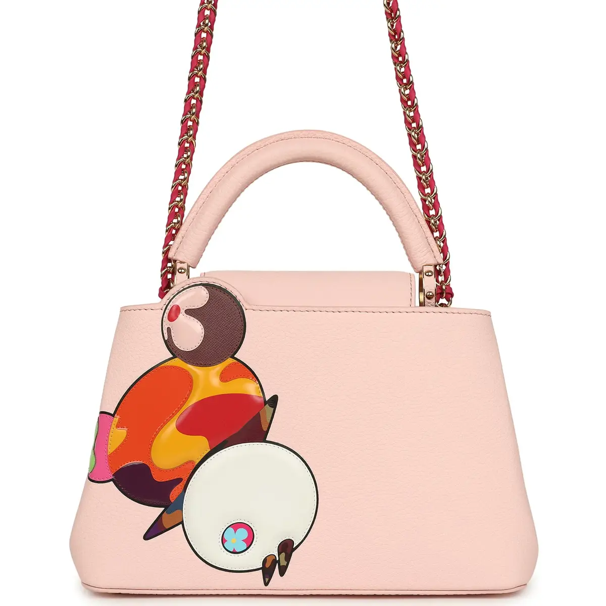 Louis Vuitton Louis Vuitton X Takashi Murakami Panda Capucines BB Opal Pink Taurillon Leather Gold Hardware | Thumbnail 4 Louis Vuitton Louis Vuitton X Takashi Murakami Panda Capucines BB Opal Pink Taurillon Leather Gold Hardware | Thumbnail 4