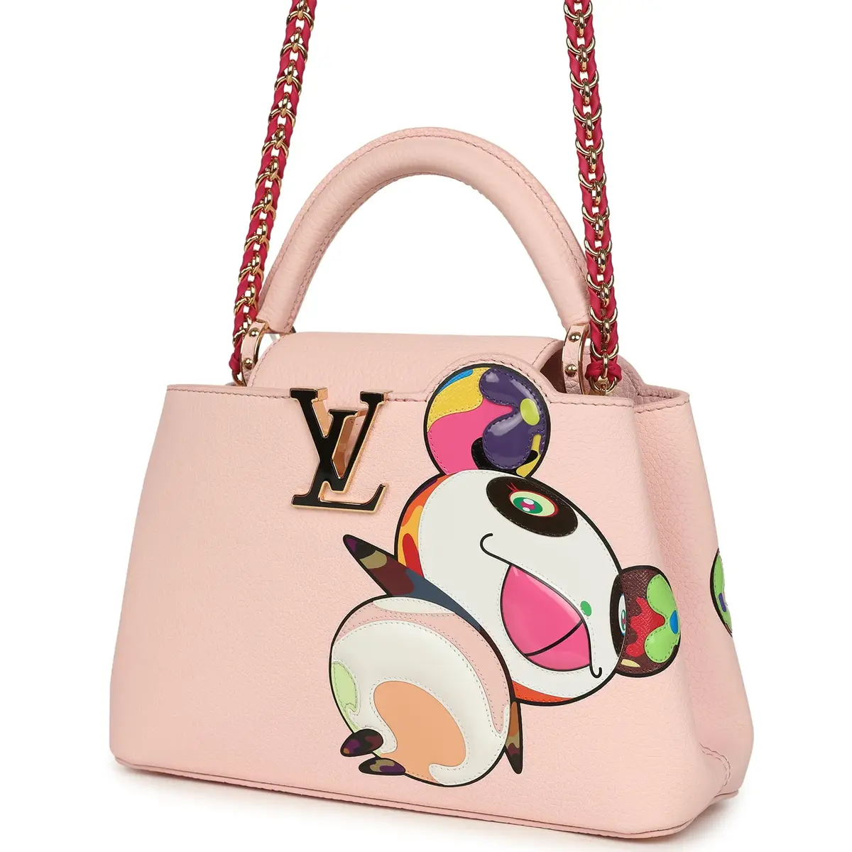 Louis Vuitton Louis Vuitton X Takashi Murakami Panda Capucines BB Opal Pink Taurillon Leather Gold Hardware | Thumbnail 5 Louis Vuitton Louis Vuitton X Takashi Murakami Panda Capucines BB Opal Pink Taurillon Leather Gold Hardware | Thumbnail 5