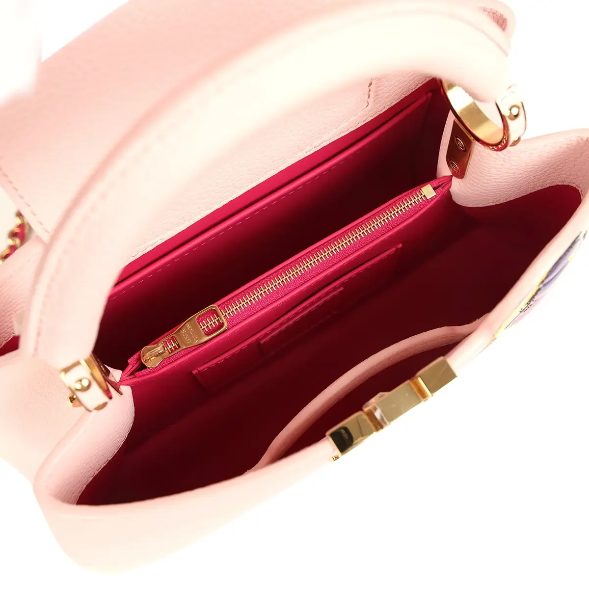 Louis Vuitton Louis Vuitton X Takashi Murakami Panda Capucines BB Opal Pink Taurillon Leather Gold Hardware | Thumbnail 8 Louis Vuitton Louis Vuitton X Takashi Murakami Panda Capucines BB Opal Pink Taurillon Leather Gold Hardware | Thumbnail 8