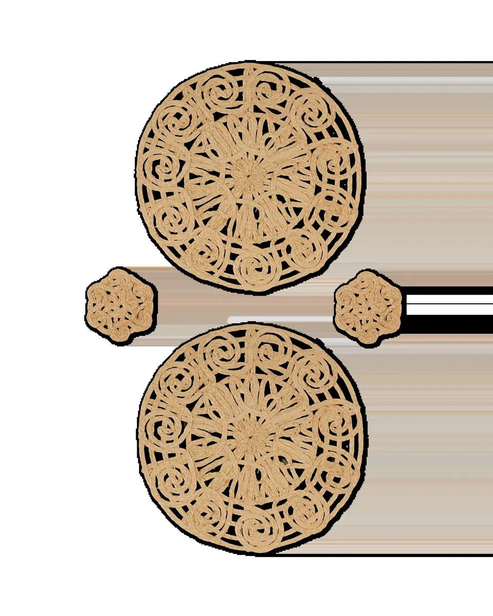 Emporio Sirenuse Round Placemats and Coasters - Set of 2 | Image 1 Emporio Sirenuse Round Placemats and Coasters - Set of 2 | Image 1