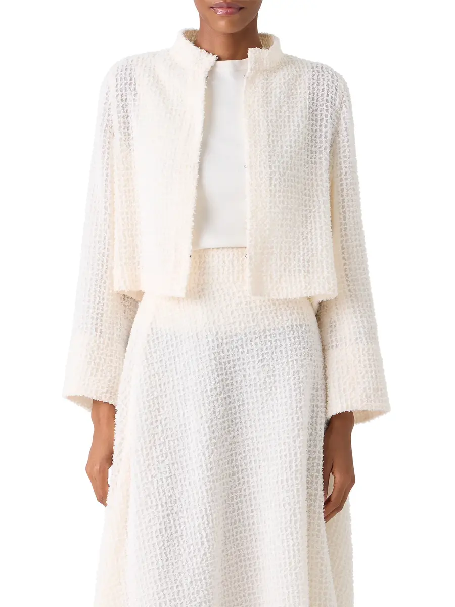 Akris Hockney Cropped Fringed Bolero Jacket | Thumbnail 3 Akris Hockney Cropped Fringed Bolero Jacket | Thumbnail 3