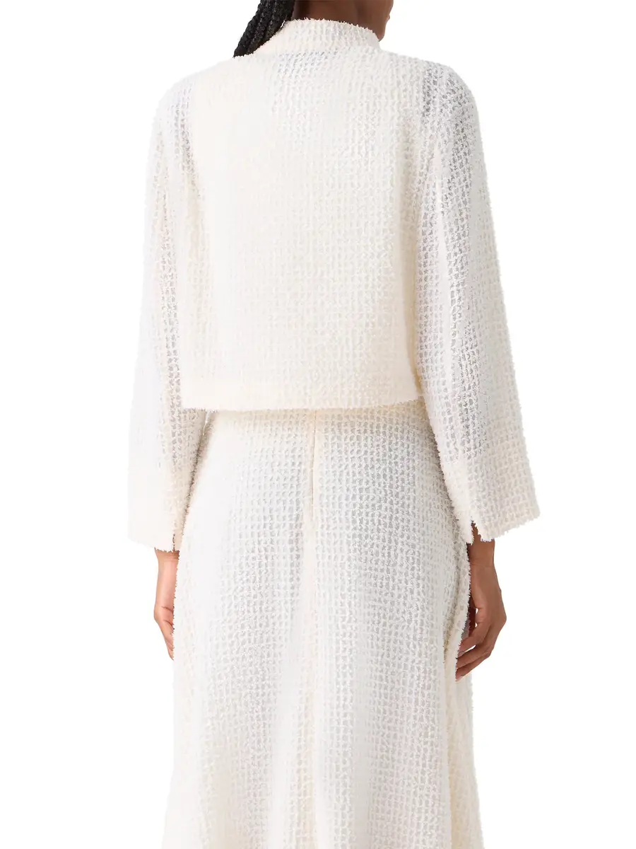 Akris Hockney Cropped Fringed Bolero Jacket | Thumbnail 4 Akris Hockney Cropped Fringed Bolero Jacket | Thumbnail 4