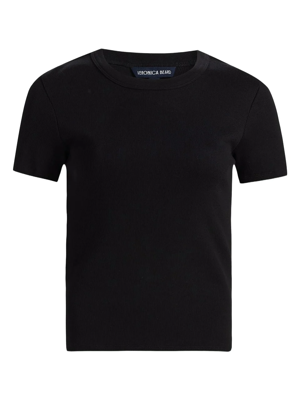 Veronica Beard Women's Pruitt Rib-Knit Cotton-Blend T-Shirt