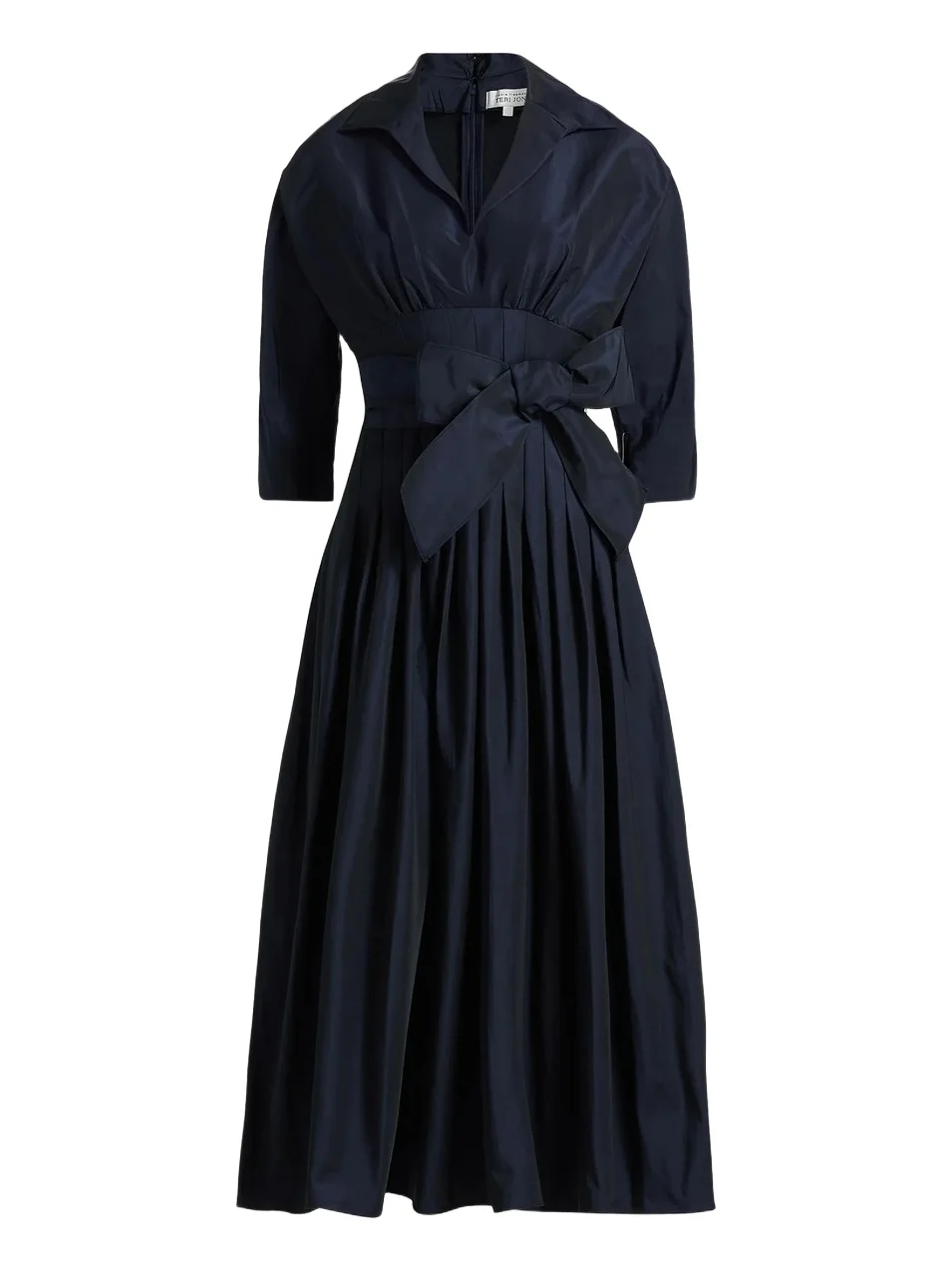 Women's Taffeta Cocktail Midi-Shirtdress Women's Taffeta Cocktail Midi-Shirtdress