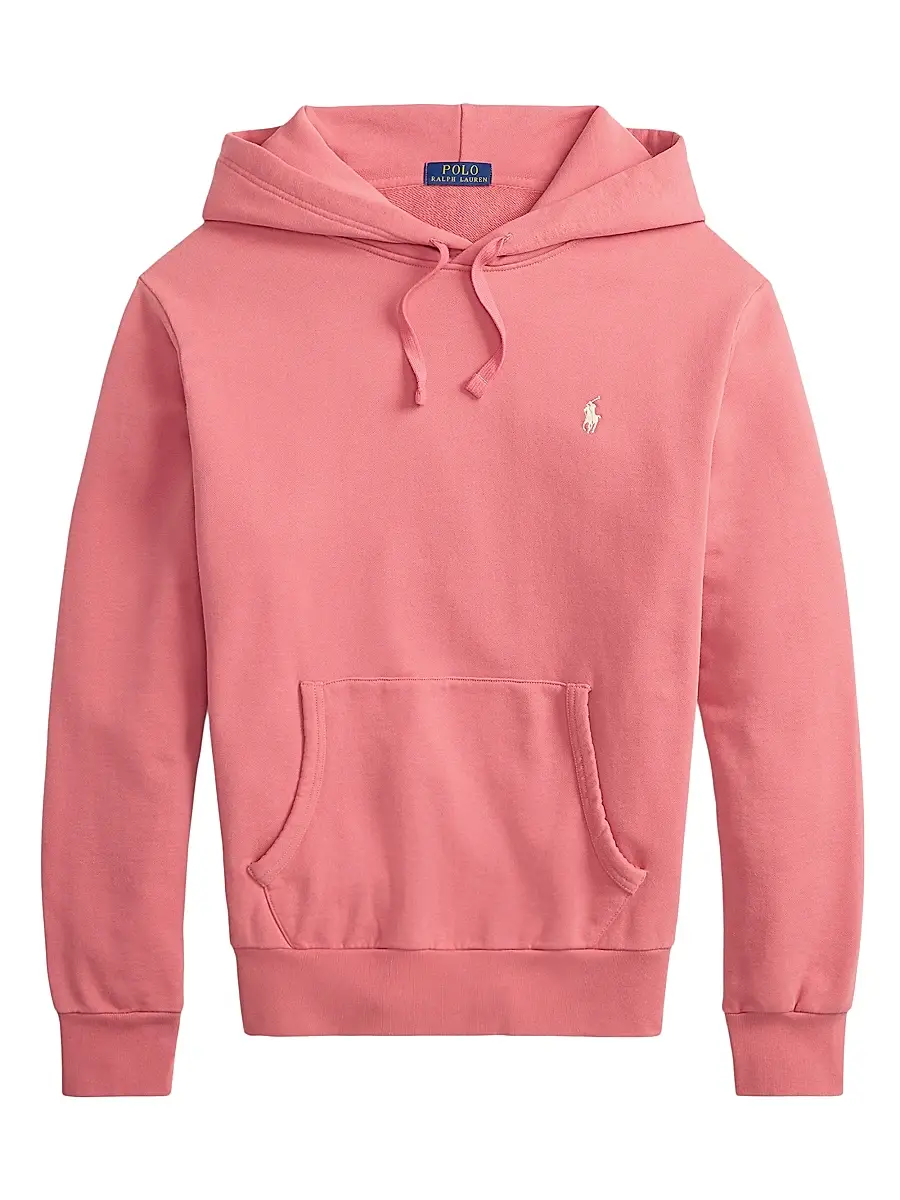 Polo Ralph Lauren Men's Logo Embroidered Cotton Terry Hoodie - Red Sky | Image 1 Polo Ralph Lauren Men's Logo Embroidered Cotton Terry Hoodie - Red Sky | Image 1