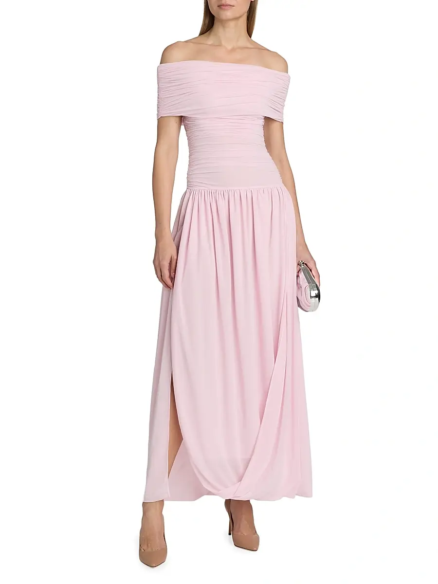 Ronny Kobo Women's Irulan Jersey Off-The-Shoulder Maxi Dress | Thumbnail 2 Ronny Kobo Women's Irulan Jersey Off-The-Shoulder Maxi Dress | Thumbnail 2