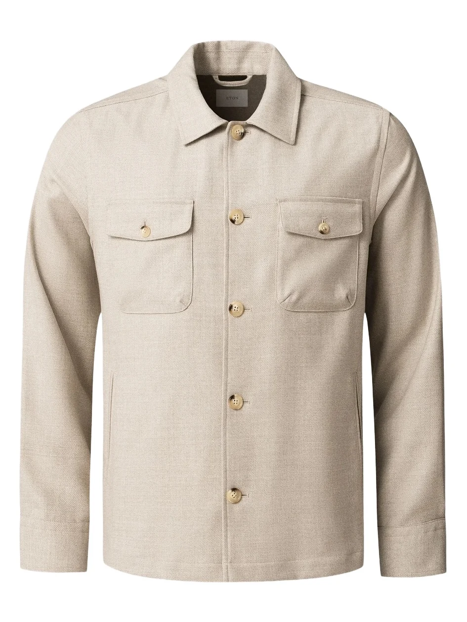 Eton Men's Wool-Cashmere Overshirt