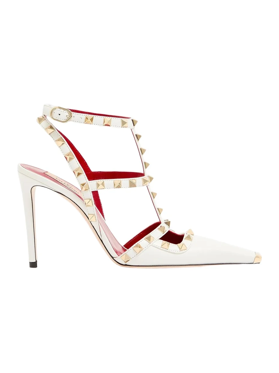 Women's Rockstud 100MM Kidskin Pumps