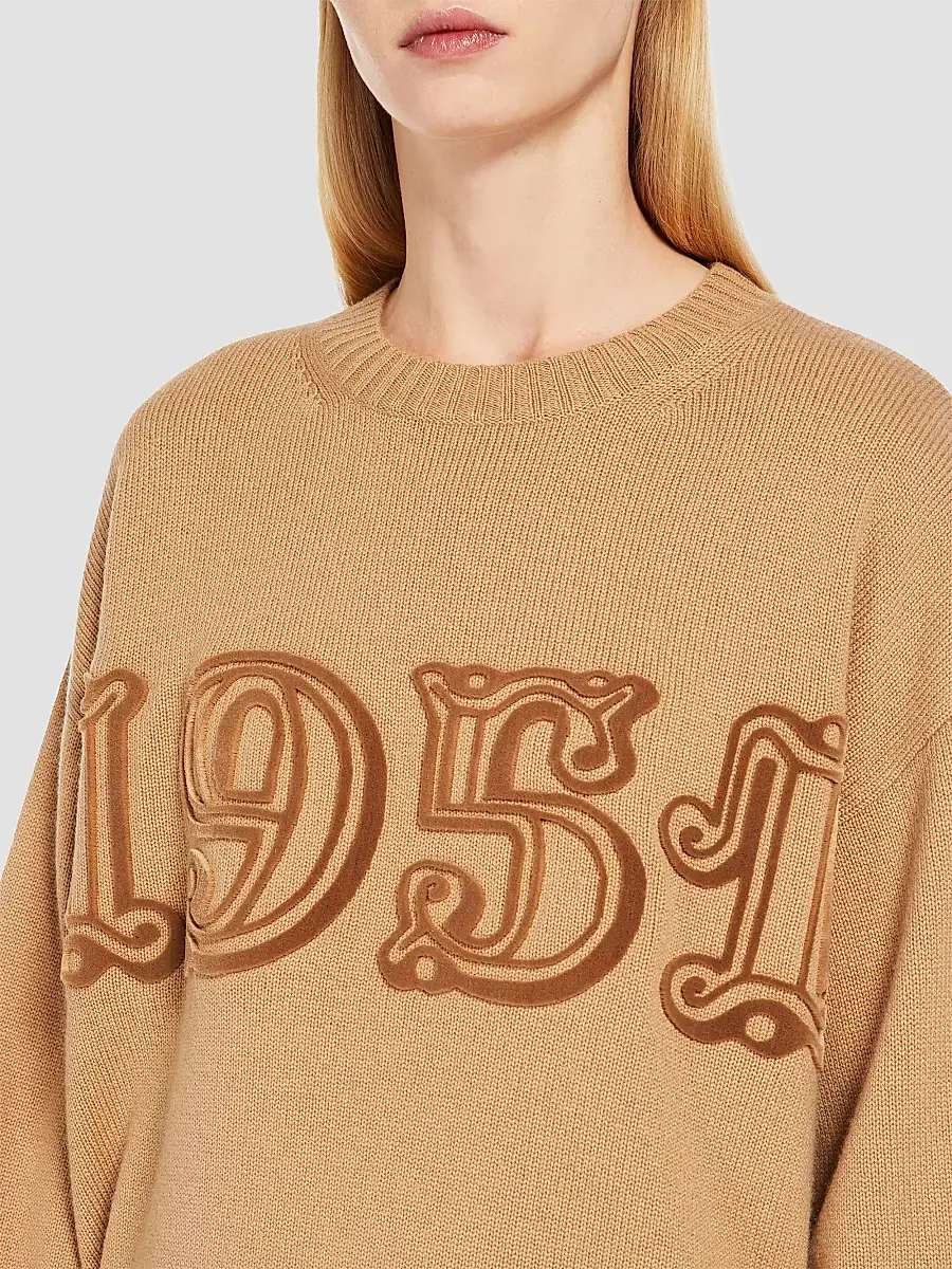 Max Mara Women's Wool and Cashmere Jumper - Powder | Thumbnail 4 Max Mara Women's Wool and Cashmere Jumper - Powder | Thumbnail 4