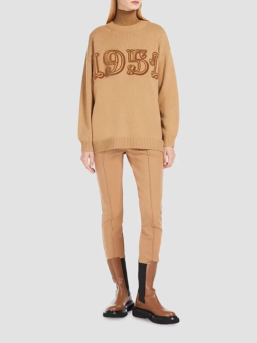Max Mara Women's Wool and Cashmere Jumper - Powder | Thumbnail 5 Max Mara Women's Wool and Cashmere Jumper - Powder | Thumbnail 5