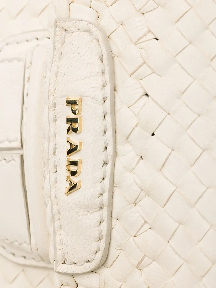 Prada Women's Woven Leather Mini Shoulder Bag | Thumbnail 7