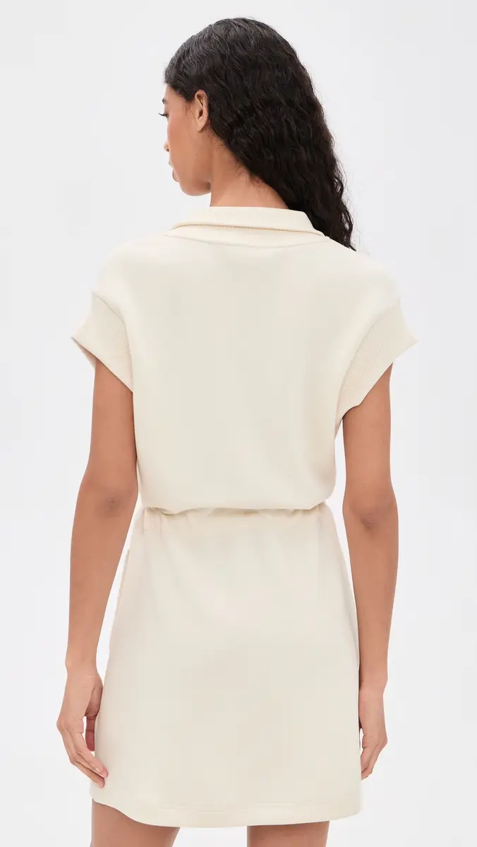 Varley Avaya Half Zip Dress Pristine | Thumbnail 3 Varley Avaya Half Zip Dress Pristine | Thumbnail 3