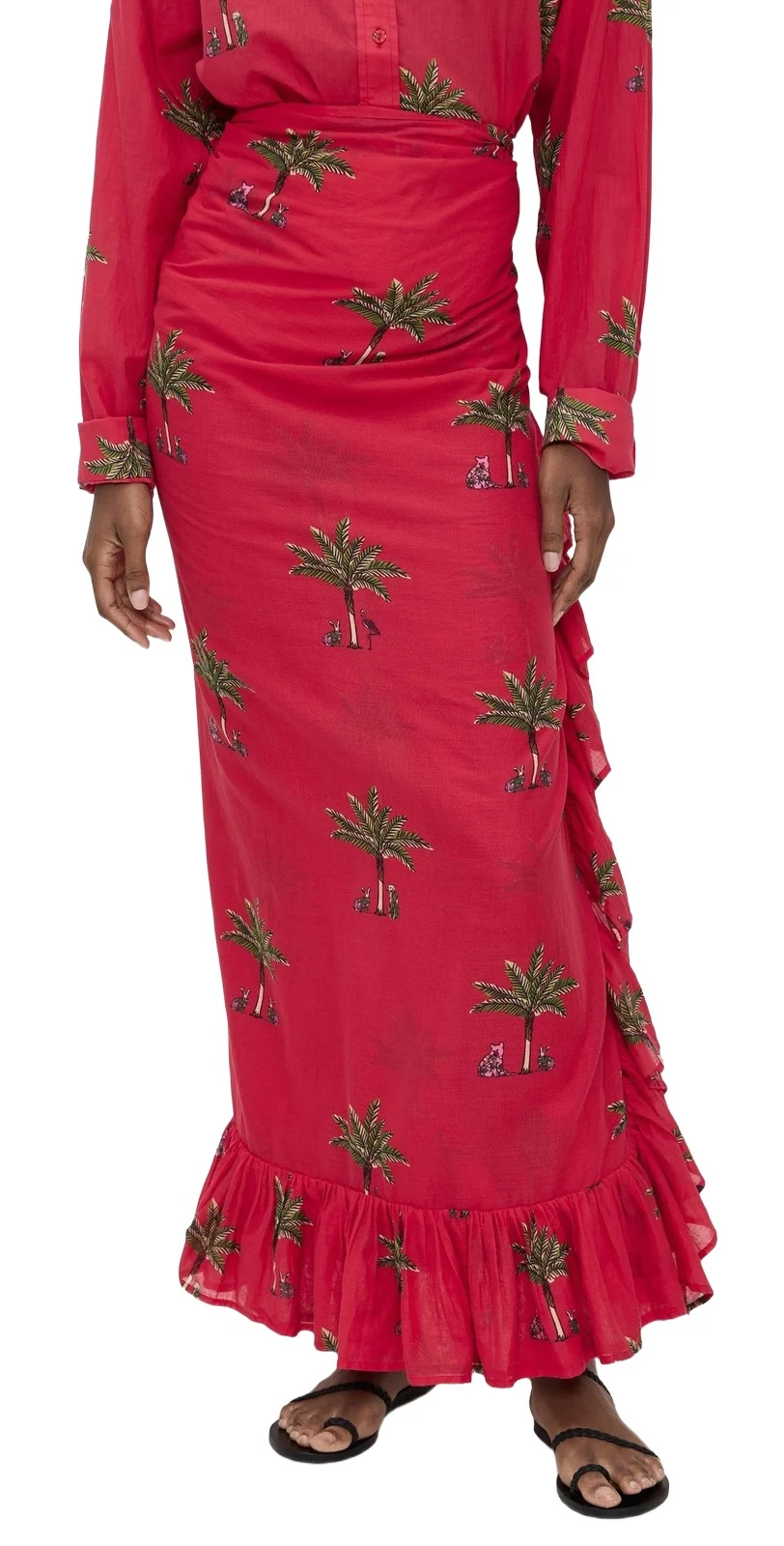 Coniglio Palm Beach Ruffle Power Pareo