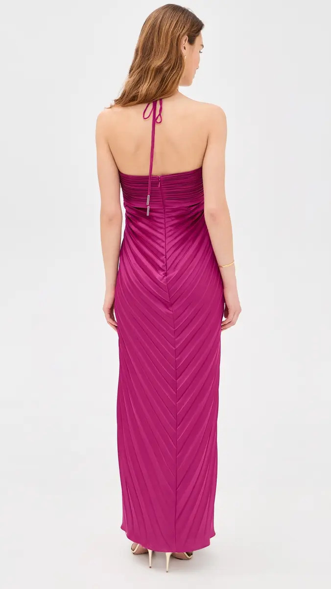 AMUR Ionea Pleated Gown Nectar | Thumbnail 3