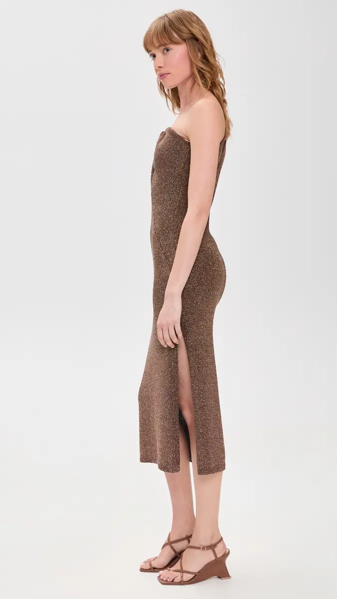 A.L.C. A. L.C. Mimi Dress ilk Chocolate | Thumbnail 4 A.L.C. A. L.C. Mimi Dress ilk Chocolate | Thumbnail 4