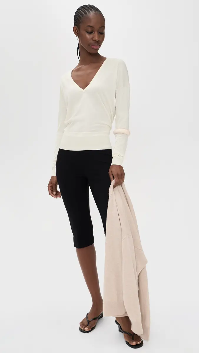 RENGGLI Silk Cashmere V Neck Sweater | Thumbnail 5 RENGGLI Silk Cashmere V Neck Sweater | Thumbnail 5