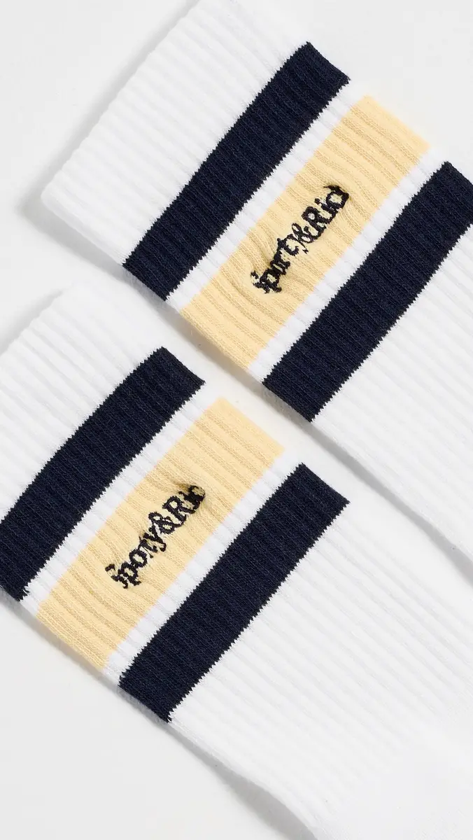 Sporty & Rich Serif Logo Socks | Thumbnail 3