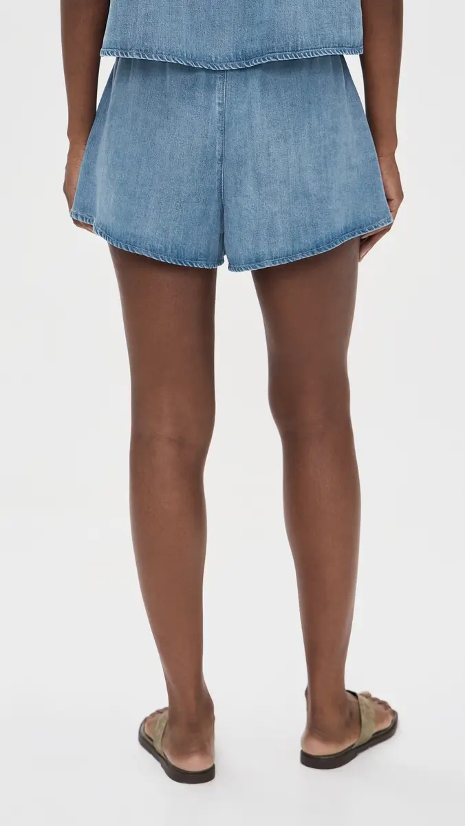 Good American The Denim Pull On Shorts Indigo1273 | Thumbnail 4 Good American The Denim Pull On Shorts Indigo1273 | Thumbnail 4