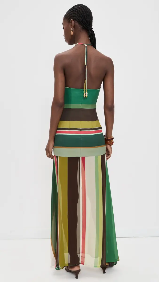 SEVEN WONDERS Estella Halter High Slit Maxi Dress | Thumbnail 3 SEVEN WONDERS Estella Halter High Slit Maxi Dress | Thumbnail 3