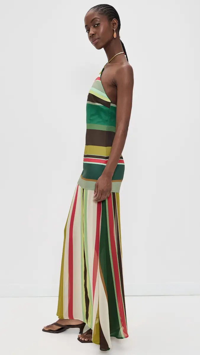 SEVEN WONDERS Estella Halter High Slit Maxi Dress | Thumbnail 4 SEVEN WONDERS Estella Halter High Slit Maxi Dress | Thumbnail 4
