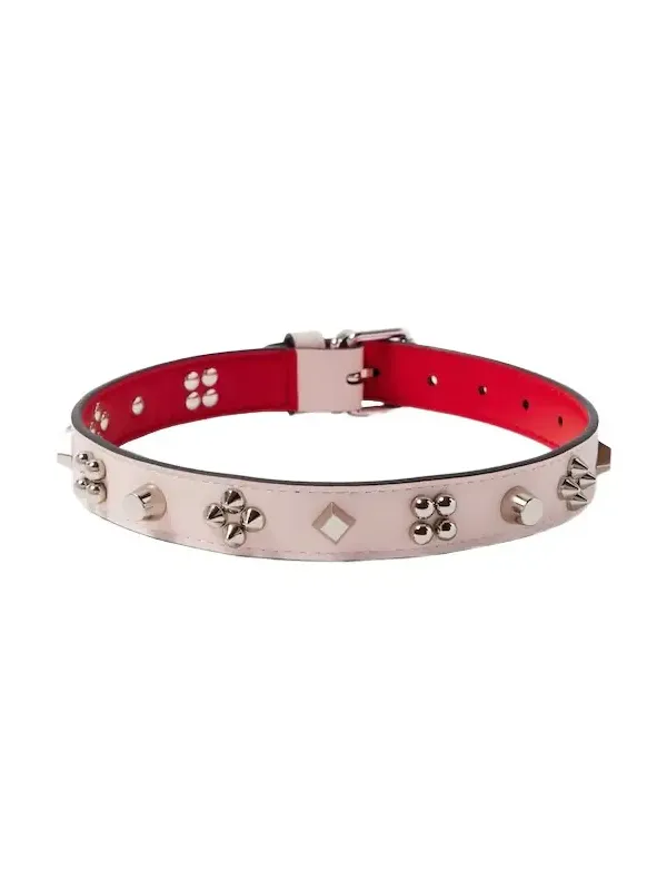 Loubicollar Medium leather dog collar