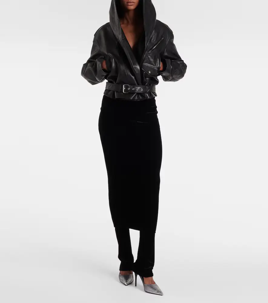 Alaïa Alaïa Biker leather jacket | Thumbnail 3 Alaïa Alaïa Biker leather jacket | Thumbnail 3