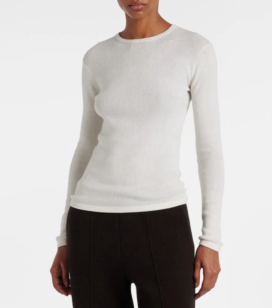 Lisa Yang Vivian knitted cotton and cashmere top | Thumbnail 3