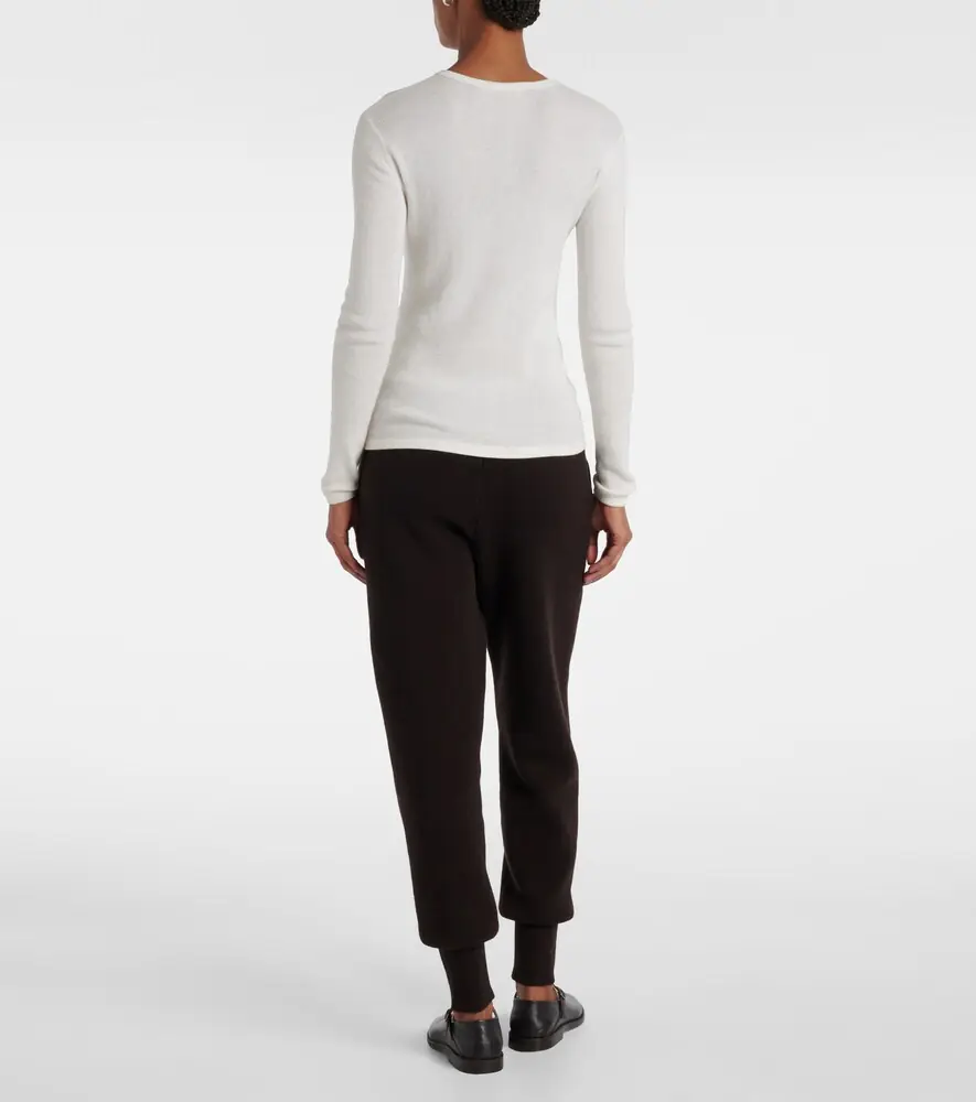 Lisa Yang Vivian knitted cotton and cashmere top | Thumbnail 4