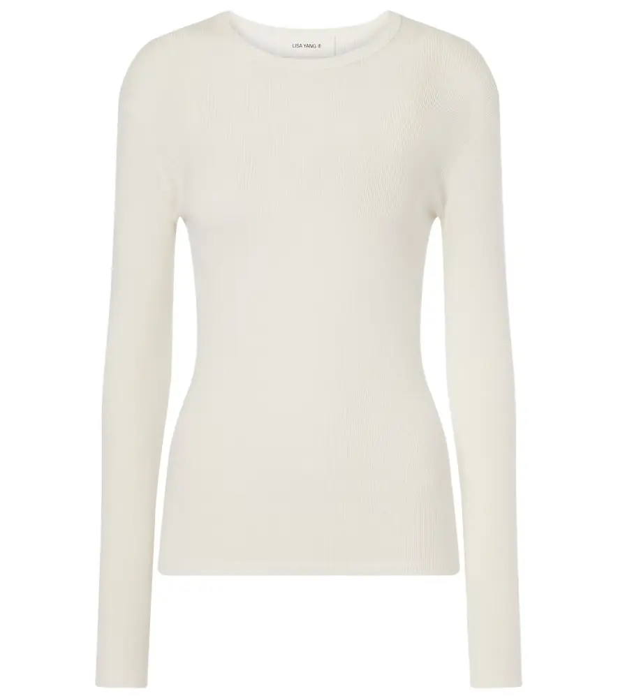 Lisa Yang Vivian knitted cotton and cashmere top