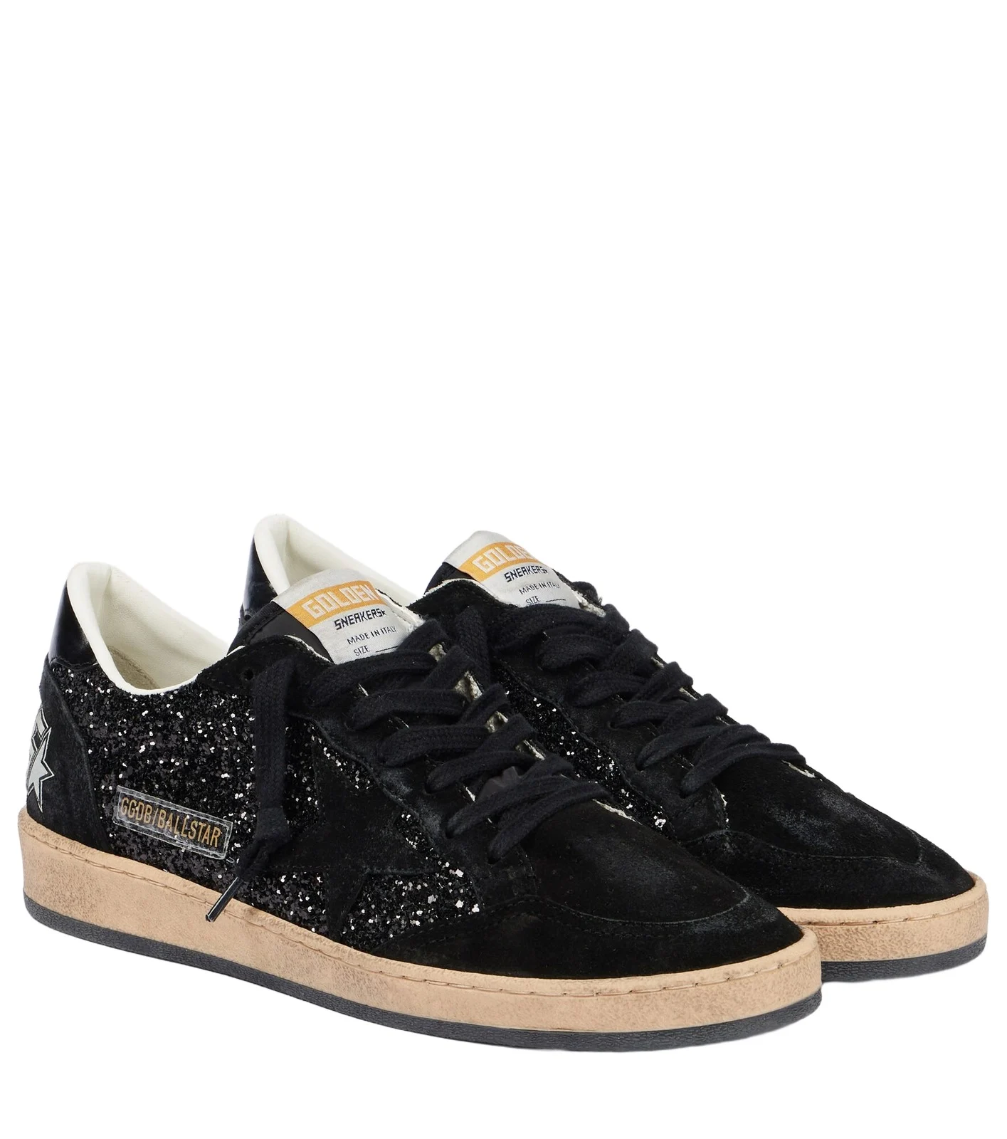 Ball Star suede-trimmed sneakers Ball Star suede-trimmed sneakers