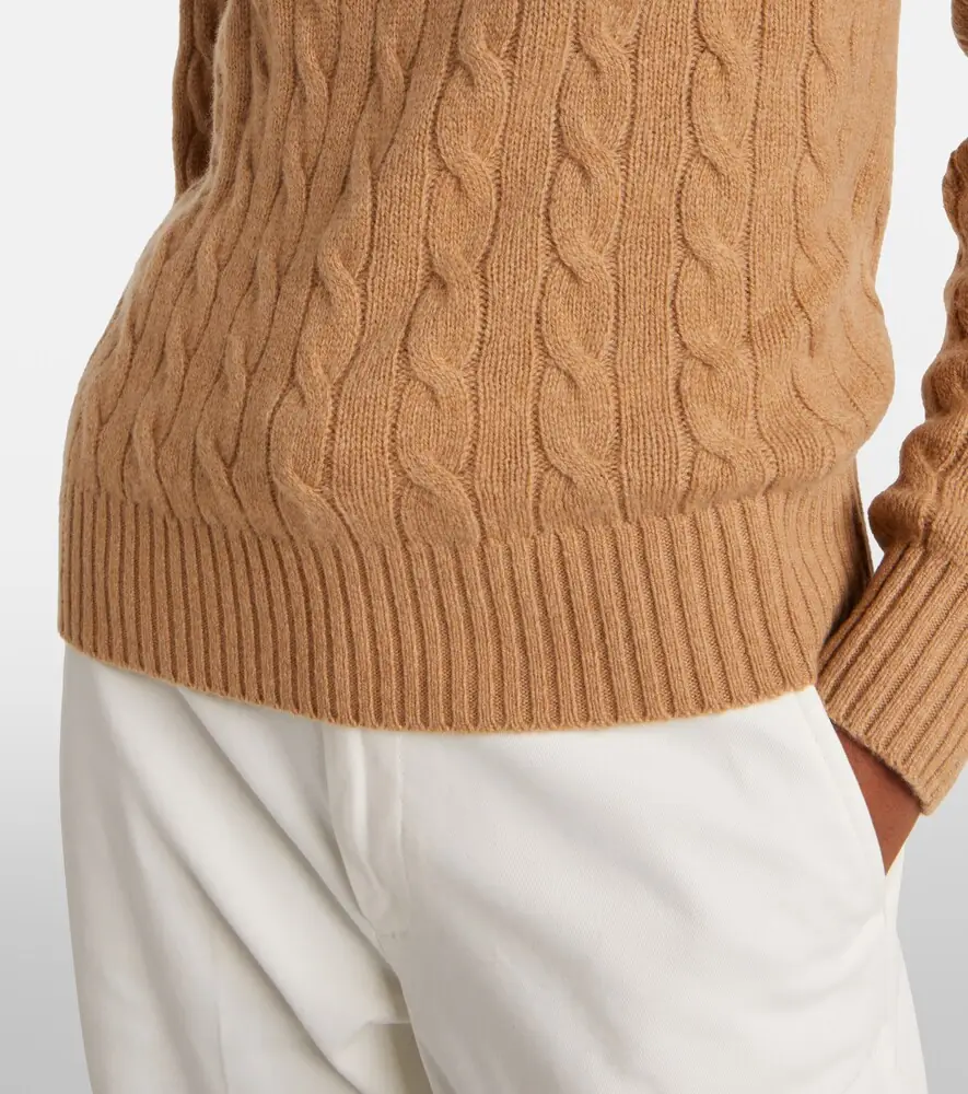 Polo Ralph Lauren Cable-knit wool and cashmere polo sweater | Thumbnail 2 Polo Ralph Lauren Cable-knit wool and cashmere polo sweater | Thumbnail 2