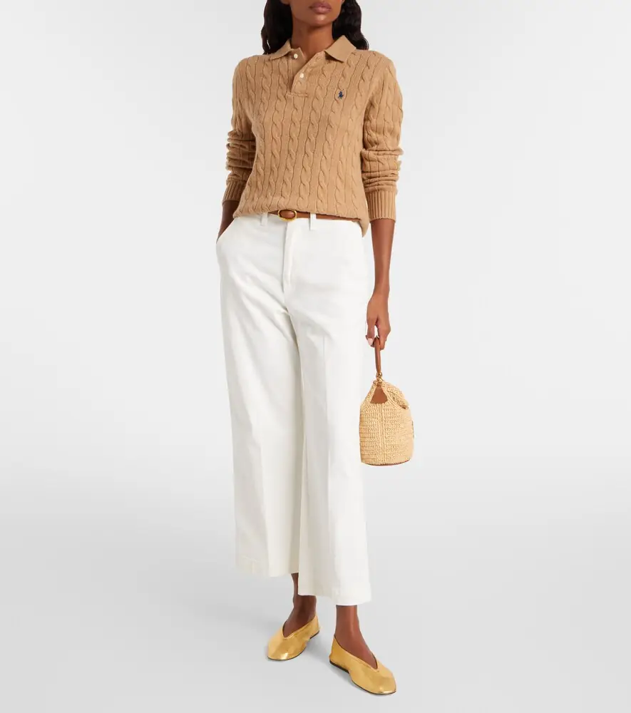 Polo Ralph Lauren Cable-knit wool and cashmere polo sweater | Thumbnail 3 Polo Ralph Lauren Cable-knit wool and cashmere polo sweater | Thumbnail 3