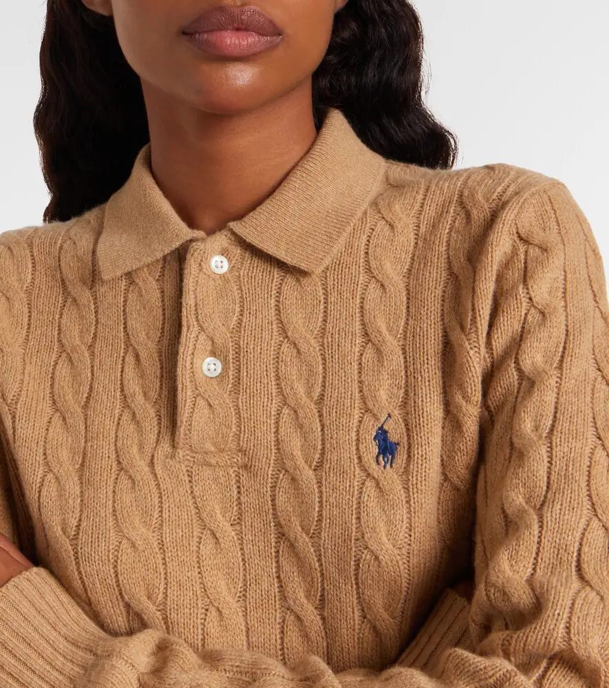 Polo Ralph Lauren Cable-knit wool and cashmere polo sweater | Thumbnail 5 Polo Ralph Lauren Cable-knit wool and cashmere polo sweater | Thumbnail 5