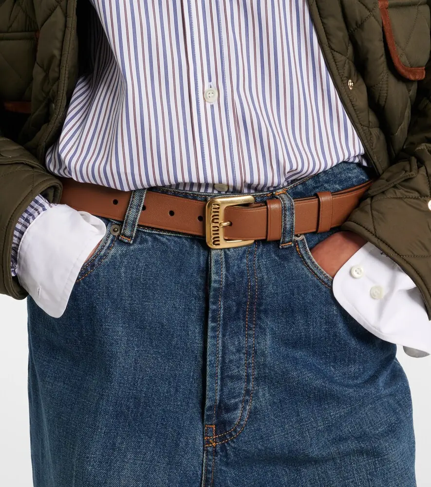 Miu Miu Leather belt | Thumbnail 3
