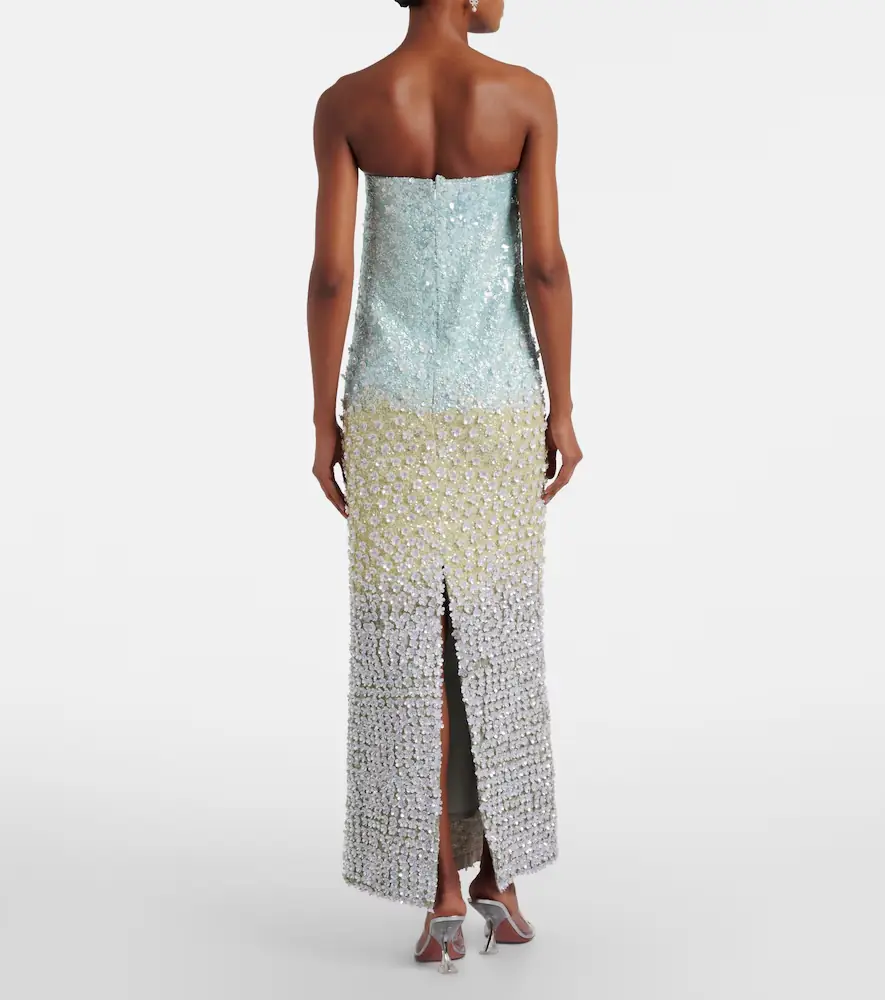 LA FUORI Là Fuori Embellished silk bustier dress | Thumbnail 5 LA FUORI Là Fuori Embellished silk bustier dress | Thumbnail 5