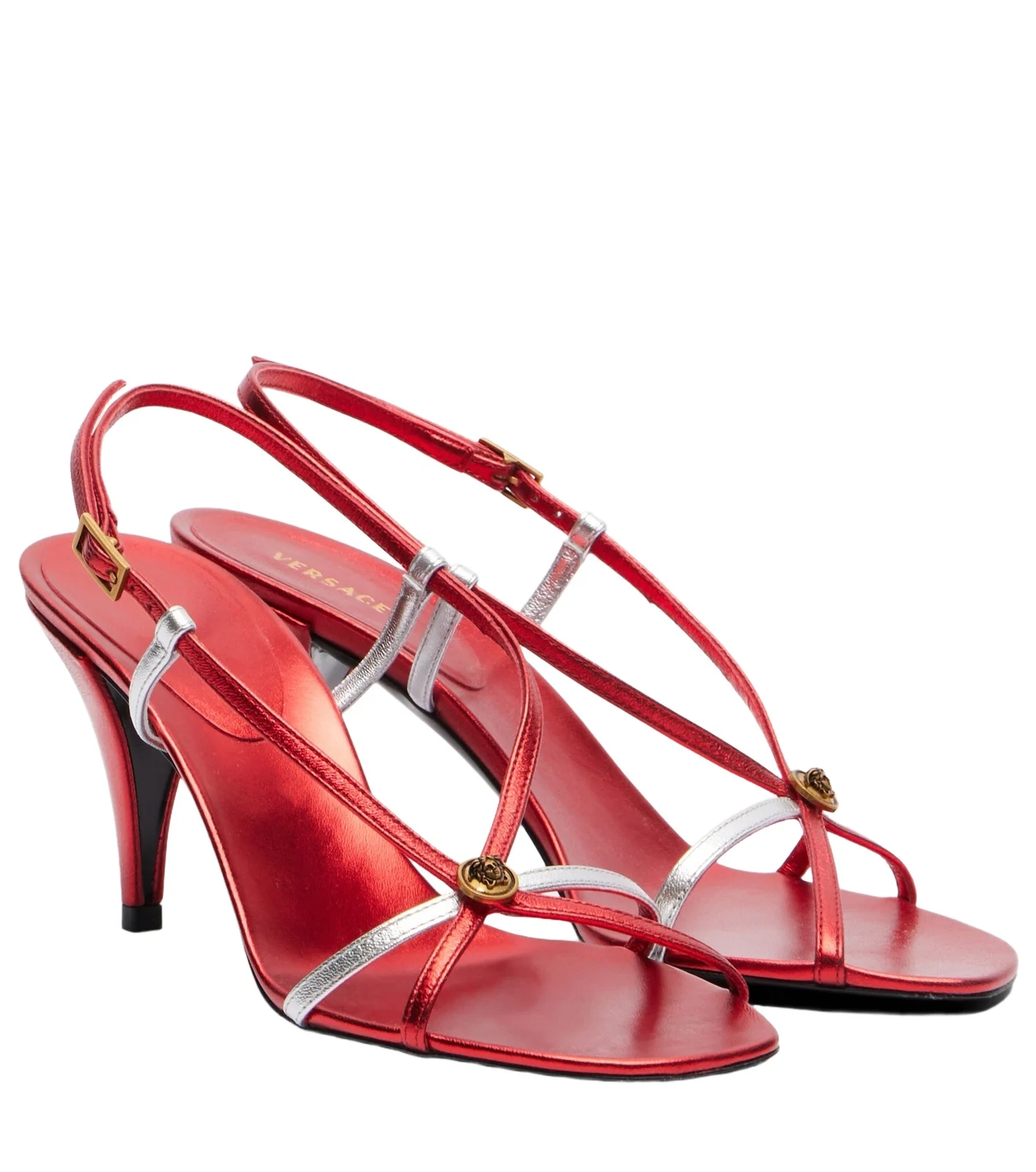 Valentina leather slingback sandals Valentina leather slingback sandals