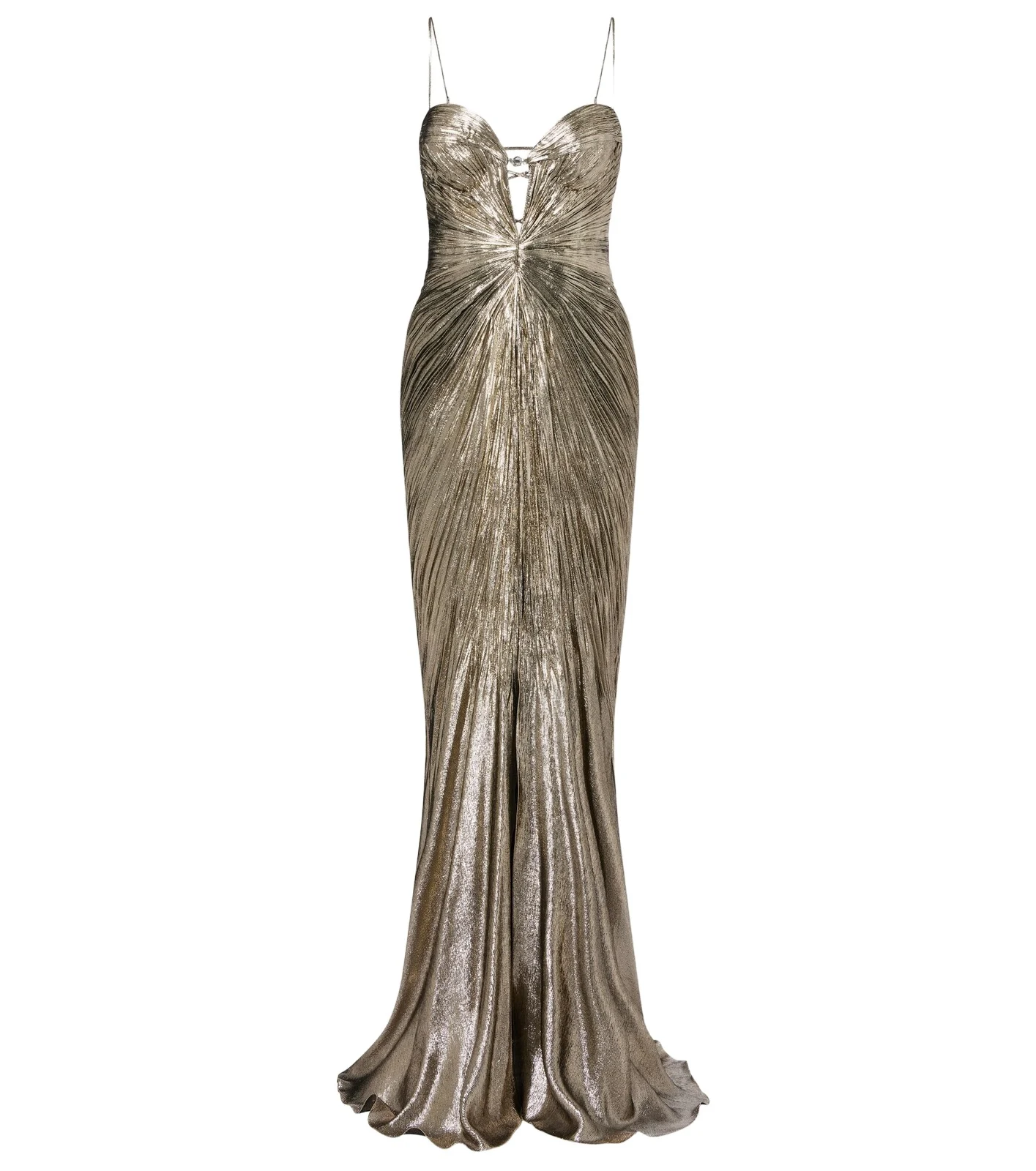 Dakota lamé chiffon gown Dakota lamé chiffon gown