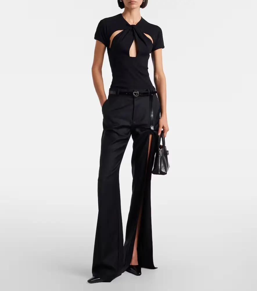 Coperni Suspended belted cutout straight jeans | Thumbnail 4 Coperni Suspended belted cutout straight jeans | Thumbnail 4