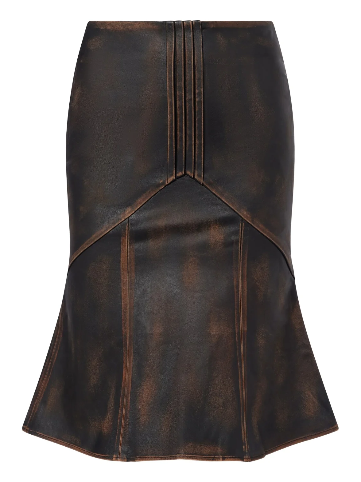Leather midi skirt Leather midi skirt