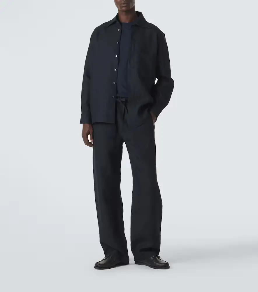Saman Amel Linen straight pants | Thumbnail 2