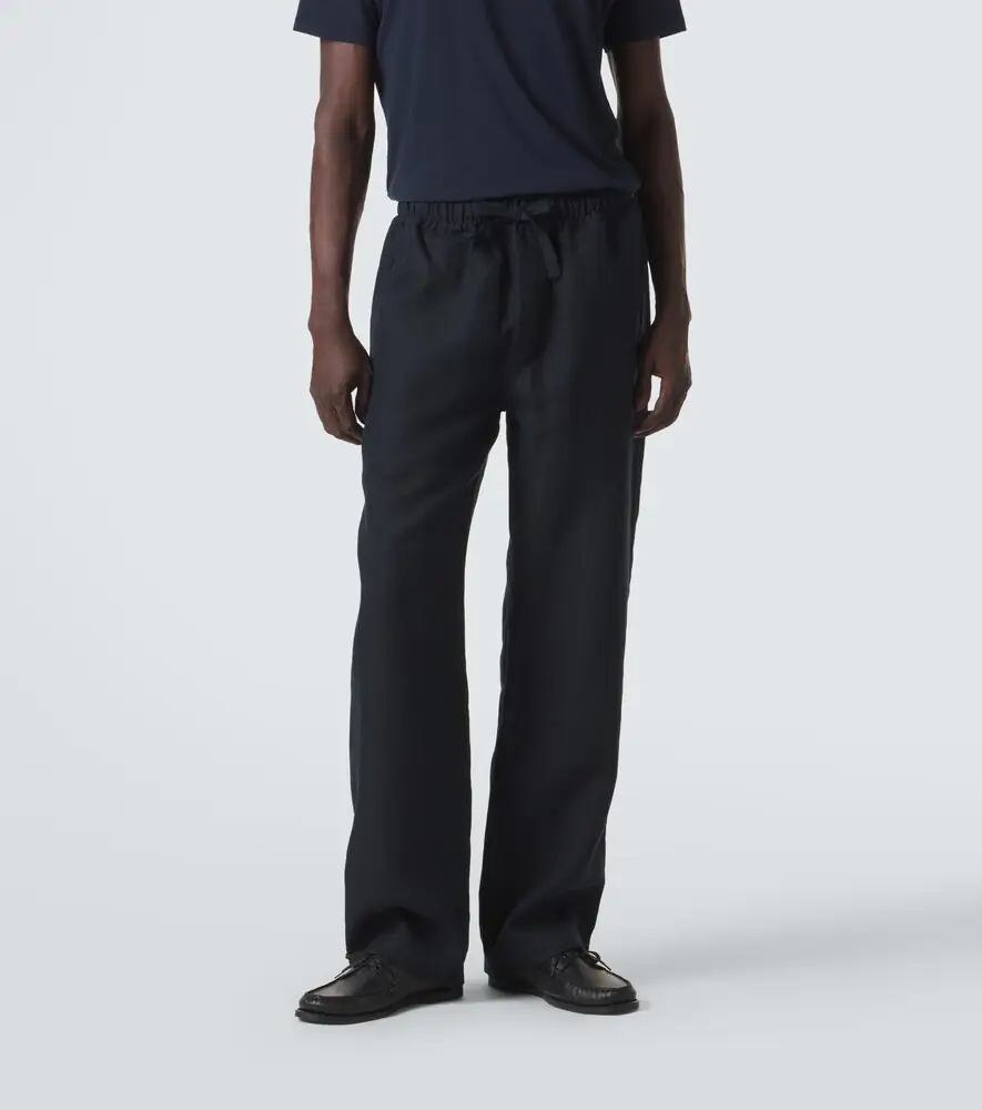Saman Amel Linen straight pants | Thumbnail 5