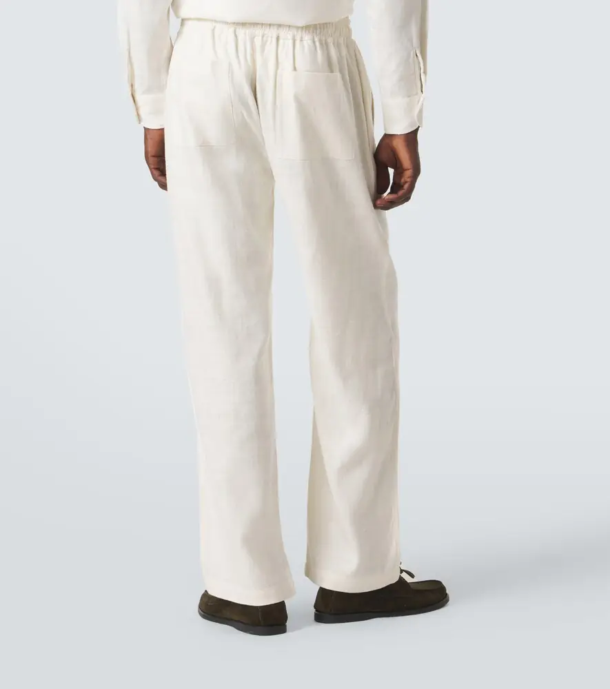 Saman Amel Silk straight pants | Thumbnail 2