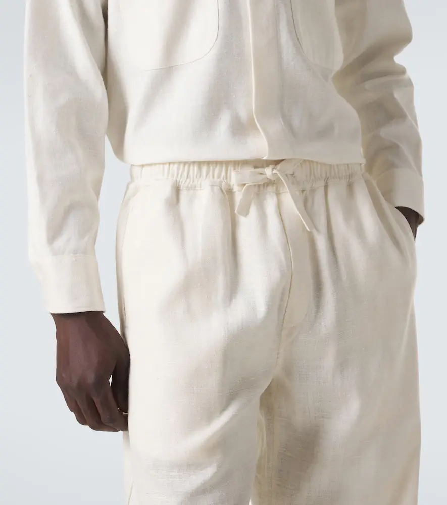 Saman Amel Silk straight pants | Thumbnail 3