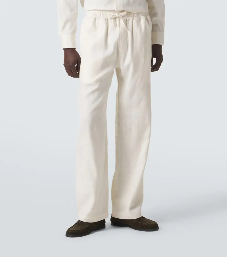 Saman Amel Silk straight pants | Thumbnail 5