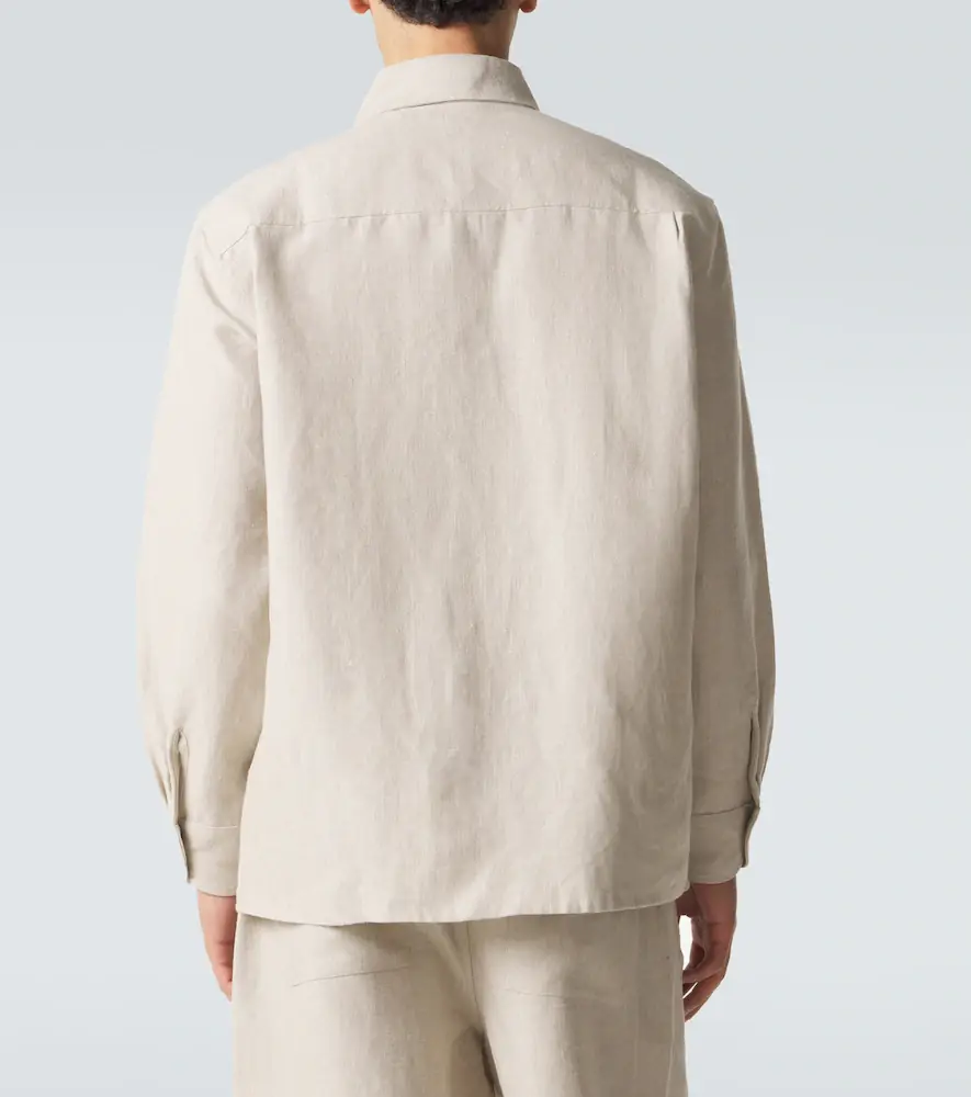 Saman Amel Linen overshirt | Thumbnail 3