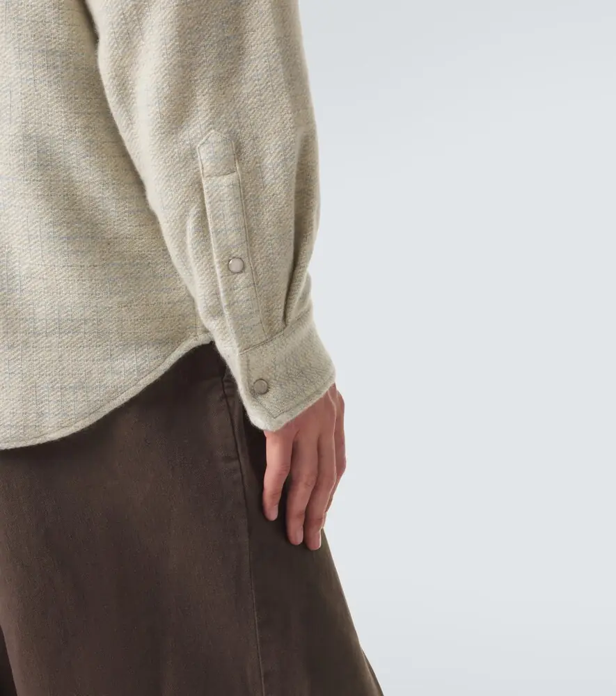 God’s True Cashmere Checked cashmere shirt with quartz | Thumbnail 6 God’s True Cashmere Checked cashmere shirt with quartz | Thumbnail 6