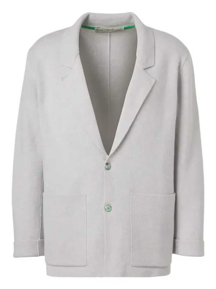 Cashmere blazer with amethyst