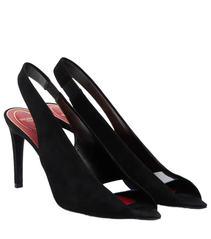 Valentino Garavani Révélé suede peep-toe pumps | Image 1 Valentino Garavani Révélé suede peep-toe pumps | Image 1